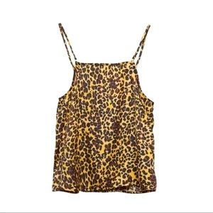 Kylie and Kendall - Leopard Print Tank Top - Spaghetti Straps - Small / S